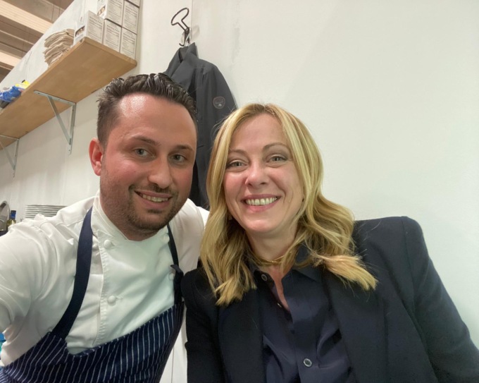 Uno chef rovatese ha cucinato per la premier Giorgia Meloni