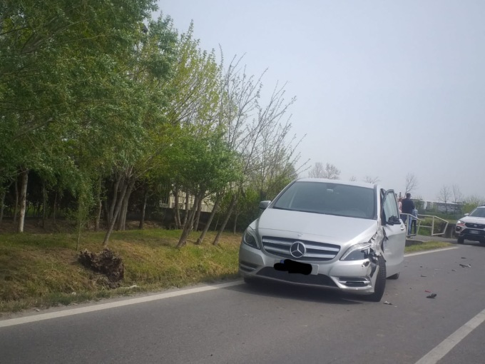 Manerbio: auto finisce fuori strada