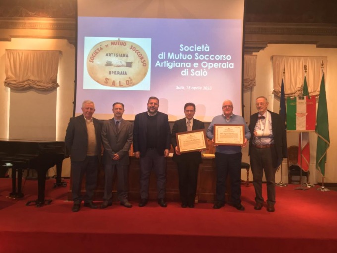 Società Artigiana Operaia di Mutuo Soccorso: il Maestro Chimini e Del Mancino nominati soci onorari