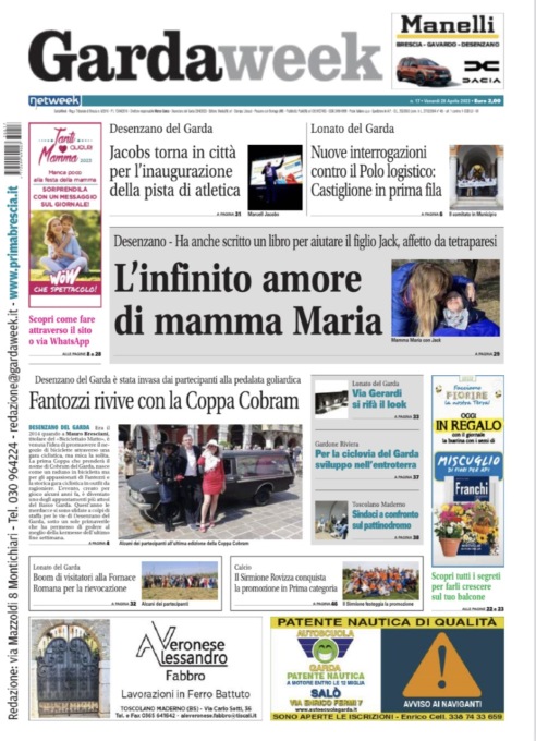 Gardaweek è in edicola. La prima pagina versione bresciana