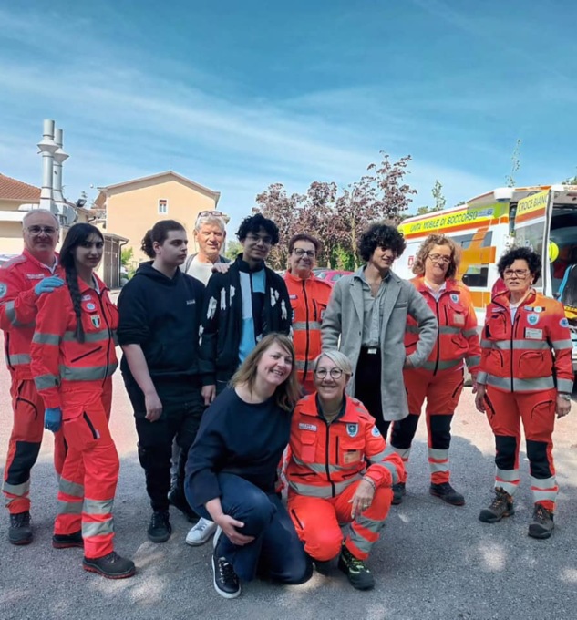 Ragazzi del Cfp a lezione di primo soccorso con la Croce Bianca