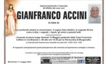 Montichiari: Gianfranco Accini ha tagliato l'ultimo traguardo