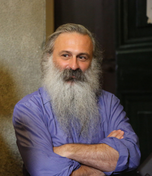 Padre Guidalberto Bormolini a Casa Grimm di Vighizzolo di Montichiari