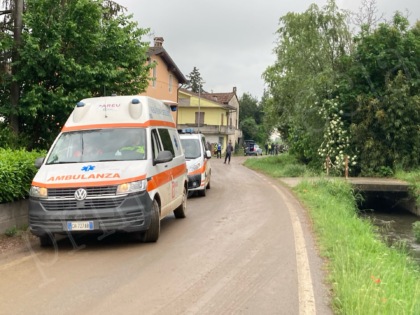 I mezzi di soccorso attivi sul posto 