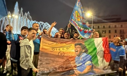 Napoli campione d'Italia: festeggiamenti anche a Brescia