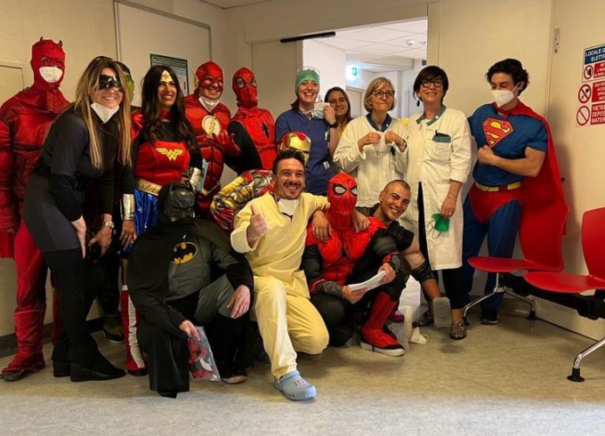 I Supereroi Marvel in visita ai piccoli pazienti degli Spedali Civili di Brescia