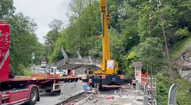 Ponte sulla Sp88 a Ceto: in corso la manutenzione straordinaria