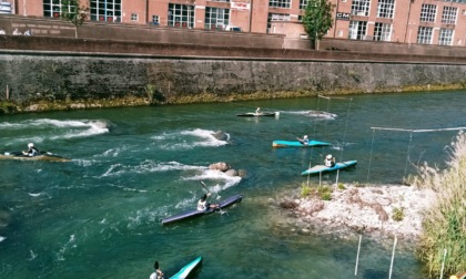 Gara nazionale canoa kayak discesa sprint sul fiume Chiese