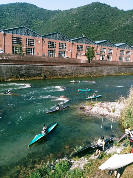 Gara nazionale canoa kayak discesa sprint sul fiume Chiese