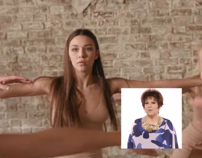 Claudia Alfinito ballerina nel video della nuova canzone di Orietta Berti