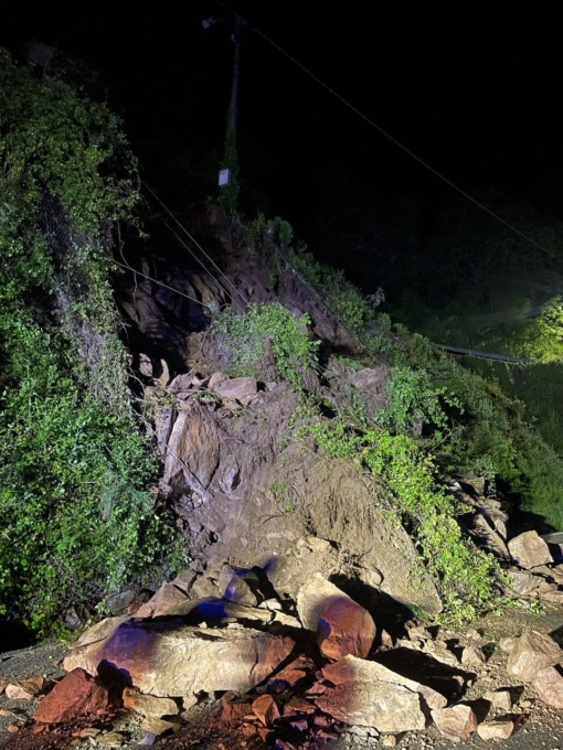 Frana a Bovegno: chiusa la Provinciale 345