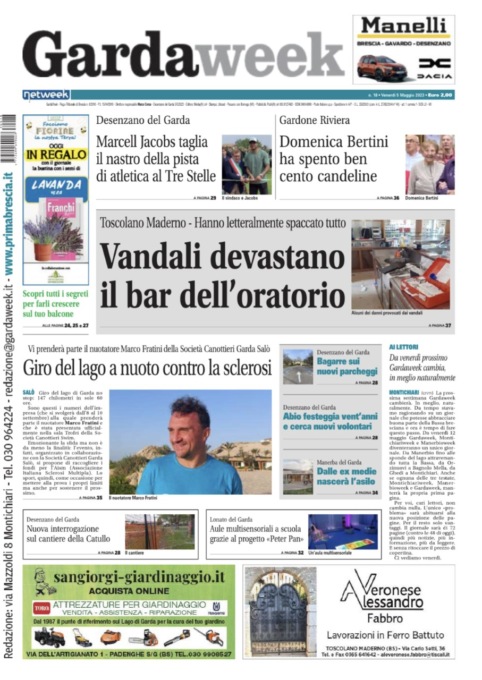 Gardaweek è in edicola. La prima pagina versione bresciana