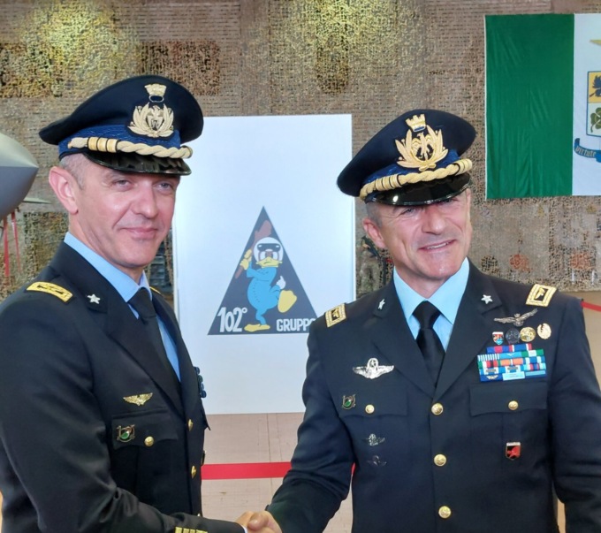 6° Stormo Aeronautica Militare: il passaggio di consegne tra il Colonnello Lacaita e Vitaliti