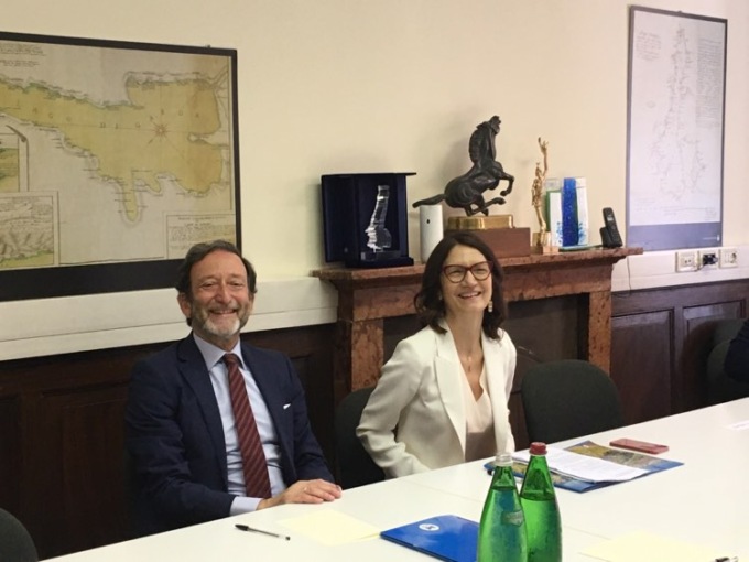 L’ambasciatore tedesco in Italia Viktor Elbling in visita alla Comunità del Garda