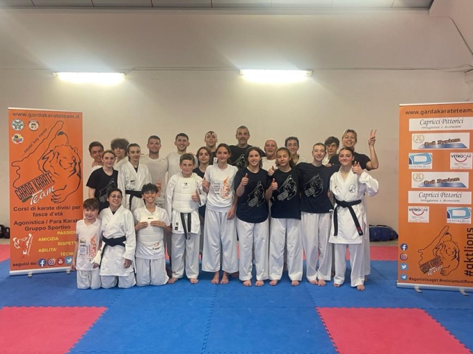 Garda Karate Team e lo speciale allenamento con il campione ucraino Horuna
