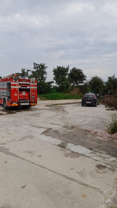 Camper prende fuoco, paura a Pontoglio