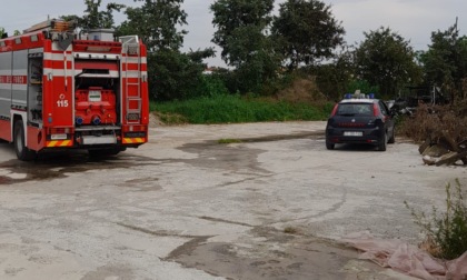 Camper prende fuoco, paura a Pontoglio