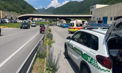 Brutta caduta da moto, paura per un 50enne