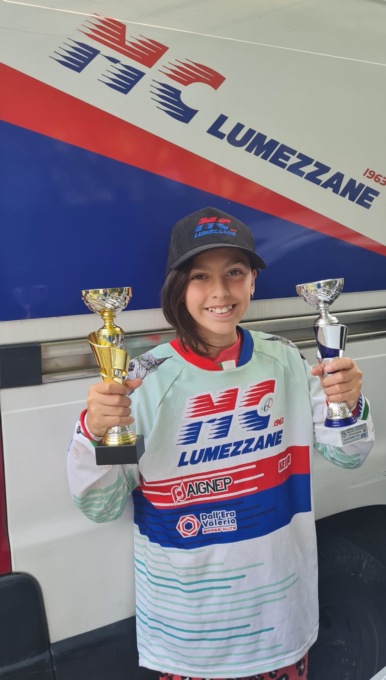 Per la 12enne Keira due terzi posti alla terza e quarta tappa dell’Italiano di miniednuro