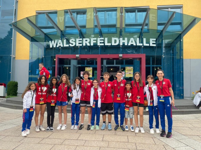 Il Karate Nakayama in Austria conquista due ori, un argento e due bronzi