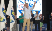 Il ministro Matteo Salvini alla festa della Lega di Adro
