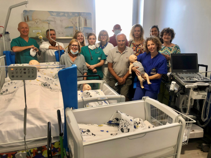 Associazione Ambaradan dona culle termiche e un nuovo ecografo agli Spedali Civili di Brescia