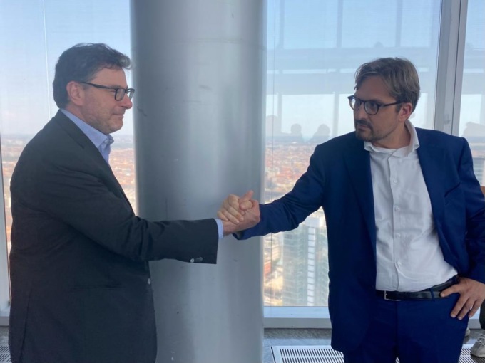 Il Ministro Giorgetti in visita a Palazzo Lombardia per conoscere il “sistema lombardo”