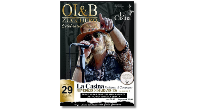 O.I.&B. Zucchero Celebration Band in concerto a Pievedizio di Mairano