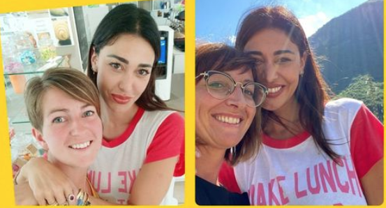 Belen Rodriguez: goloso selfie in Valcamonica