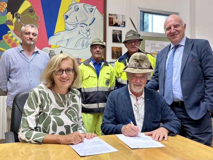 Settore Protezione Civile comune di Brescia e Alpini: firmato il protocollo d’intesa