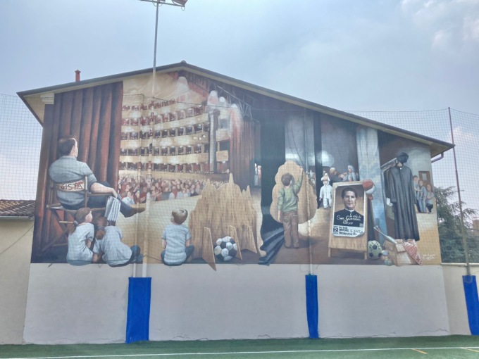 Un murales per festeggiare gli ottant’anni dell’oratorio