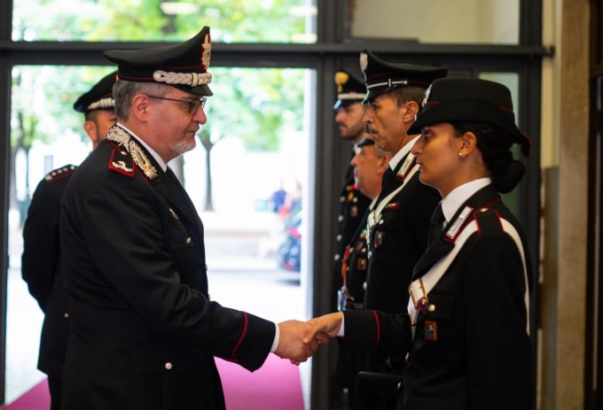 Il Comandante Giuseppe De Riggi in visita a Brescia