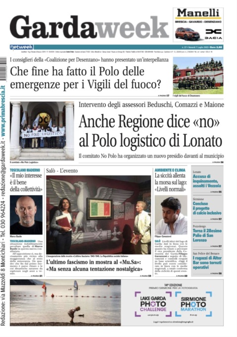 Gardaweek è in edicola. La prima pagina versione bresciana