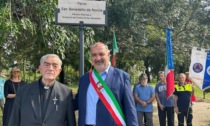 Rezzato: taglio del nastro al parco in onore di san Benedetto da Norcia