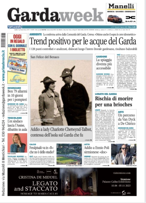 Gardaweek è in edicola. La prima pagina versione bresciana