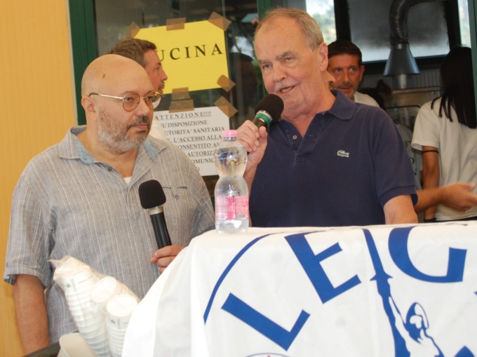 Il ministro Calderoli a Rovato per lo spiedo Padano