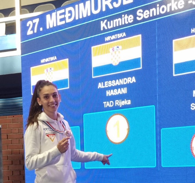 27° International karate Tournament “ Medimurje Open”: Alessandra Hasani sul primo gradino del podio