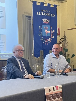 Il professor Pecorelli e il sindaco di Alfianello Matteo Zani