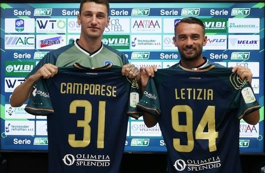 Feralpisalò, presentati i nuovi giocatori Letizia e Camporese