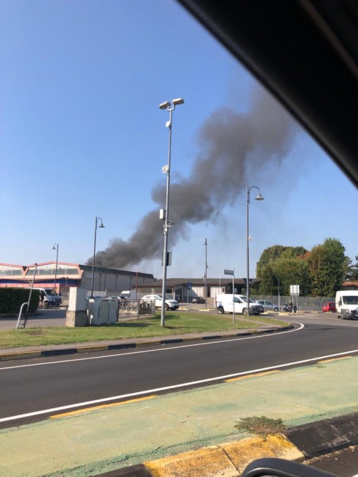 Incendio alla Faerch a Verolanuova