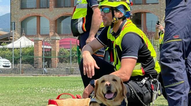 Unità cinofile sul basso Sebino per la maxi esercitazione dell’Ucis nazionale