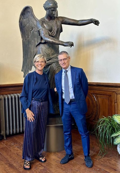 Luigi Giudice, il muovo comandante provinciale dei Vigili del Fuoco incontra la sindaca Castelletti