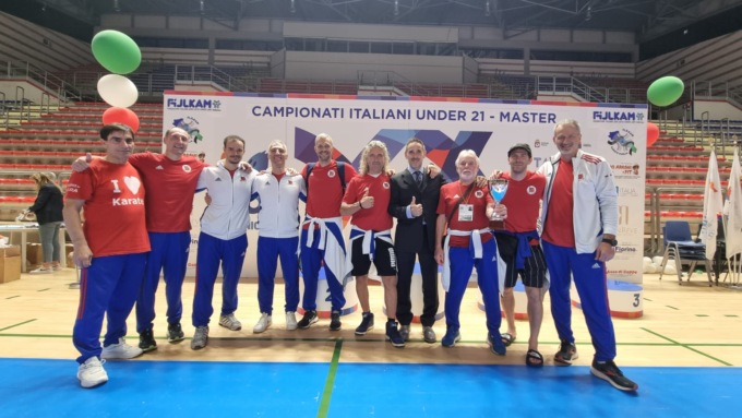 Campionati Nazionali di Karate Master: la Nakayama di Rezzato sul primo gradino del podio