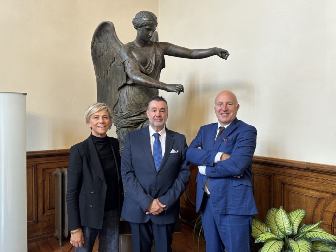 Visita in Loggia per il nuovo Comandante della Polizia Locale di Brescia Marco Baffa