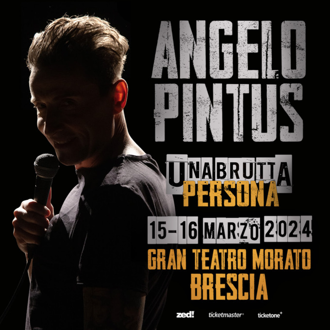 Angelo Pintus al Gran Teatro Morato con “Una persona brutta”
