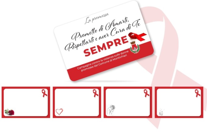 Montichiari: biglietti per esprimere rispetto e affetto alle donne