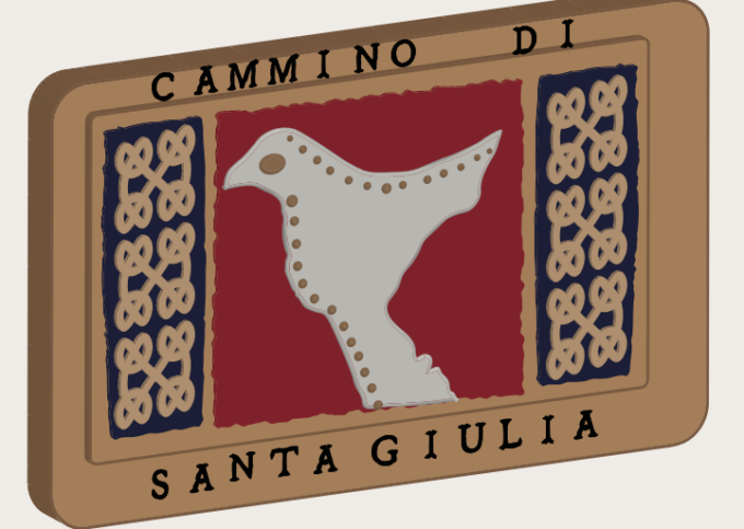 Cammino di Santa Giulia, svelata la formella posizionata all’ingresso del museo