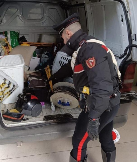 Furti, cittadino albanese arrestato nella notte: nella fuga si schianta con il furgone contro un muro