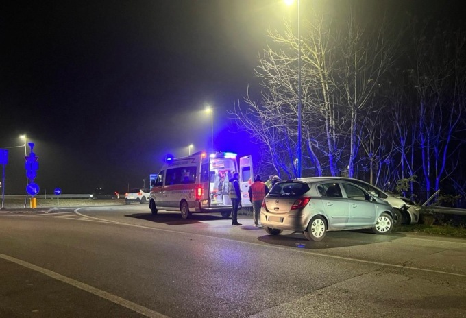 Le auto coinvolte nello scontro di ieri sulla quinzanese (ph. di Chris Raul)