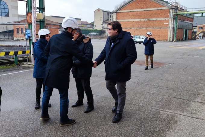 Area ex Caffaro, questa mattina il sopralluogo dell’assessore regionale Giorgio Maione